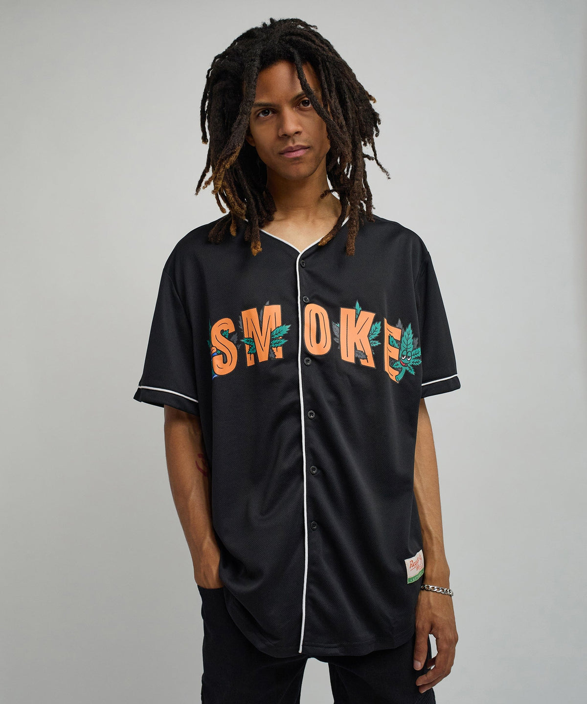 Reason Clothing Best Seller Smoke Baseball Jersey