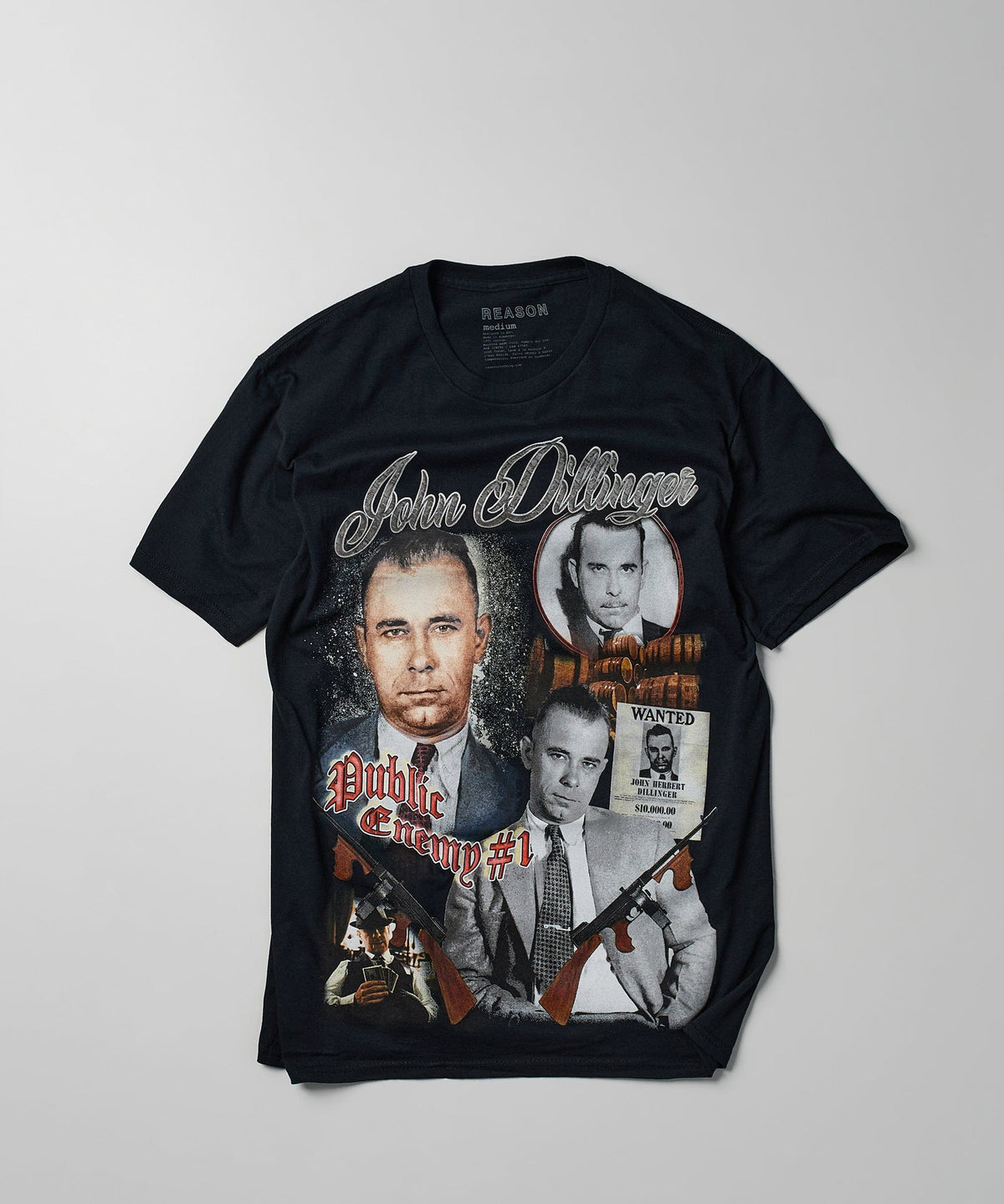Reason Clothing Customer Favorite John Dillinger Vintage Tee