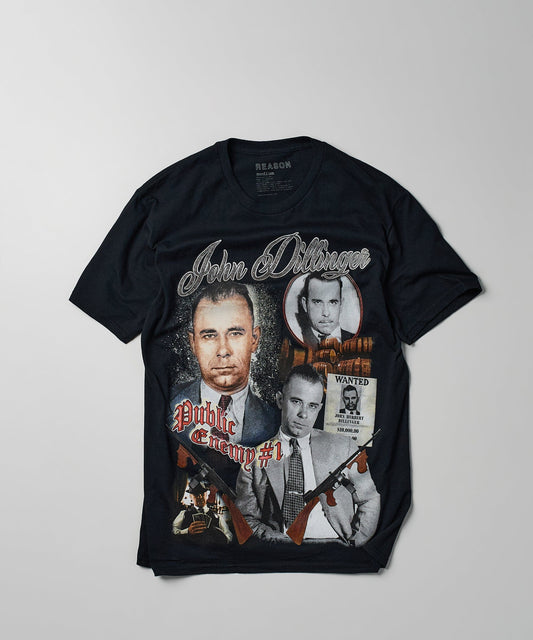 Reason Clothing Customer Favorite John Dillinger Vintage Tee