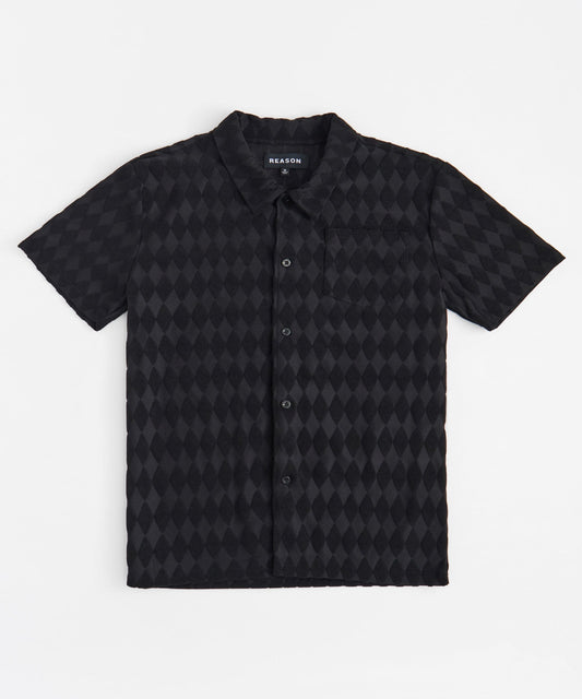 Reason Clothing Smart Buy Diamond Plate Towel Shirt