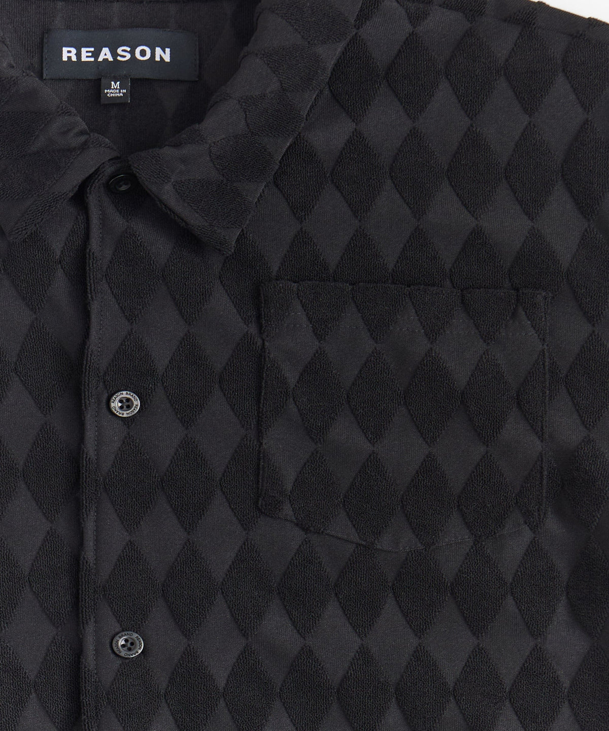 Reason Clothing Smart Buy Diamond Plate Towel Shirt