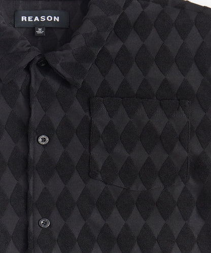 Reason Clothing Smart Buy Diamond Plate Towel Shirt
