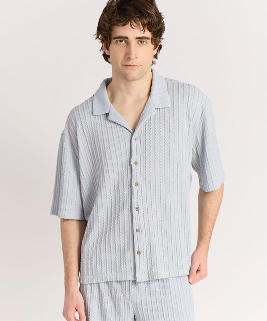 Reason Clothing Recommended Jacquard Knit Shirt
