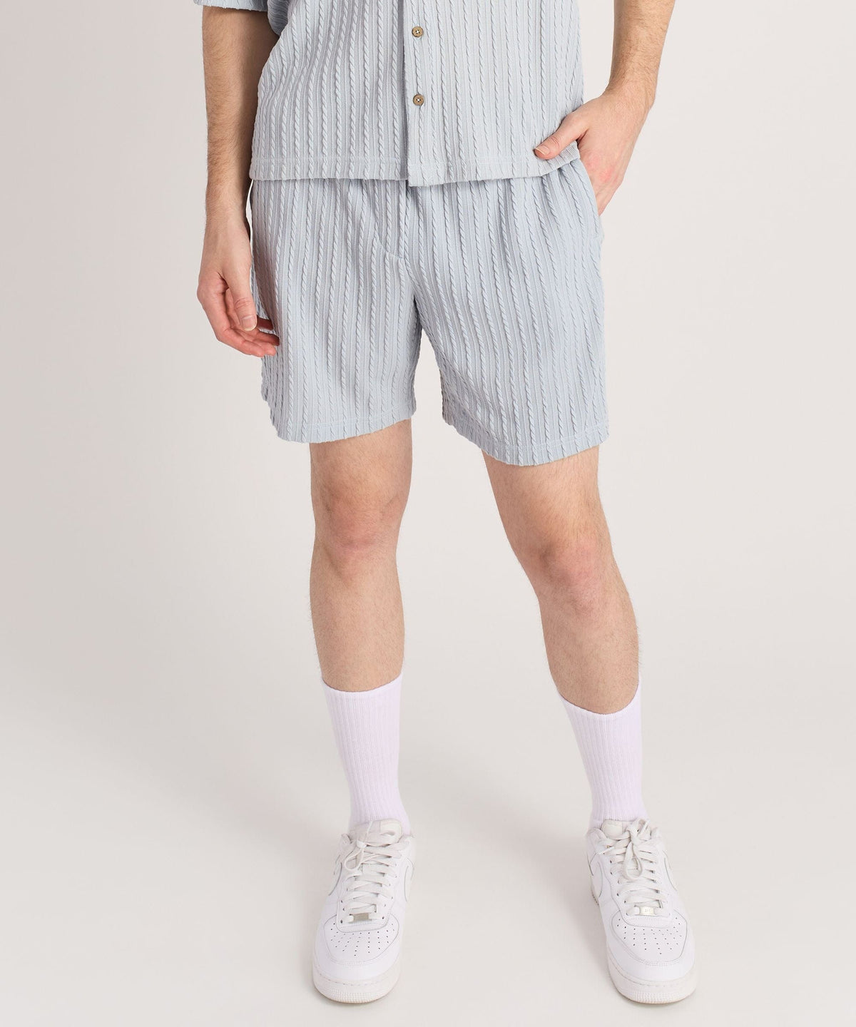 Reason Clothing Essential Jacquard Knit Shorts