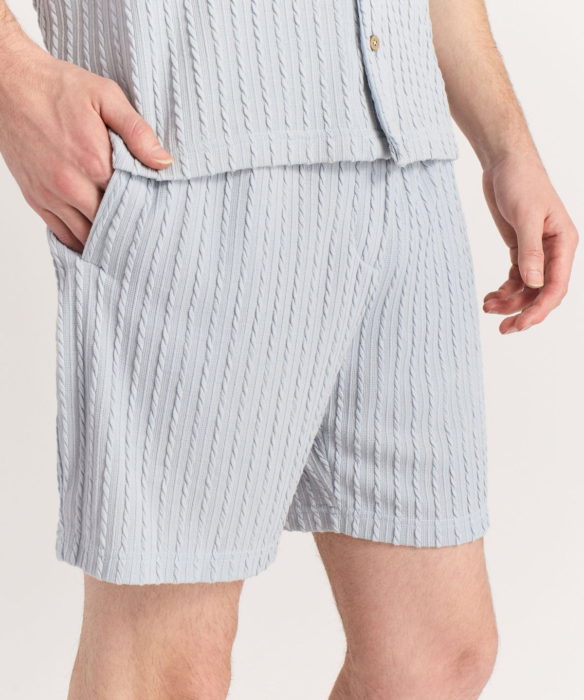 Reason Clothing Essential Jacquard Knit Shorts