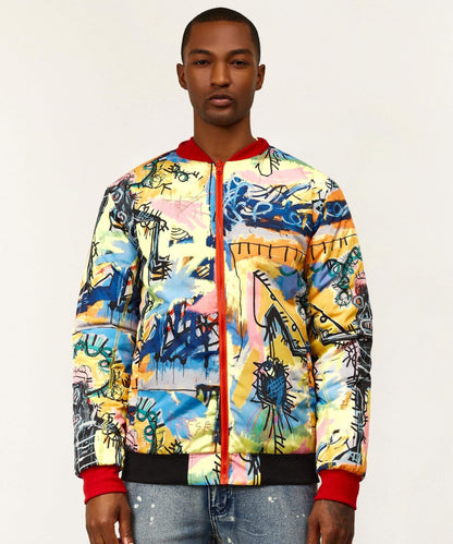 Reason Clothing Featured Basquiat Reversible Jacket