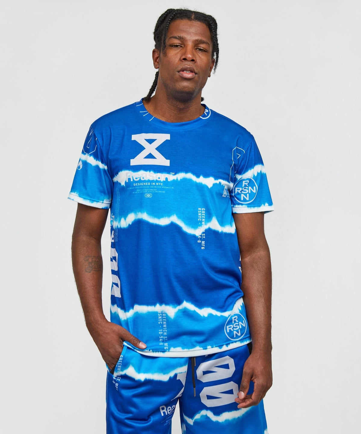 Reason Clothing Great Value Oceanview Tee Shorts Set