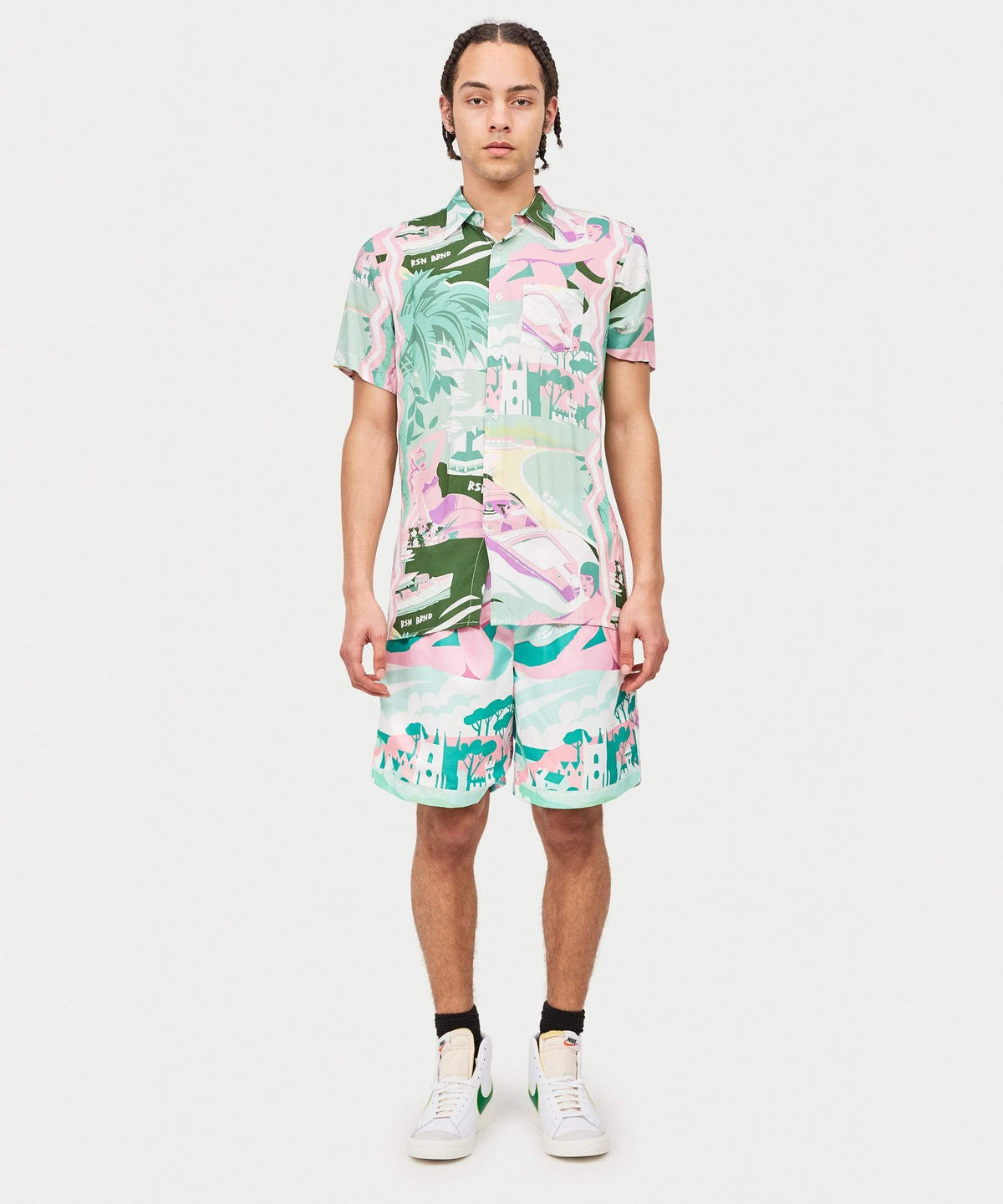 Reason Clothing Trusted Sail Shirt Shorts Set