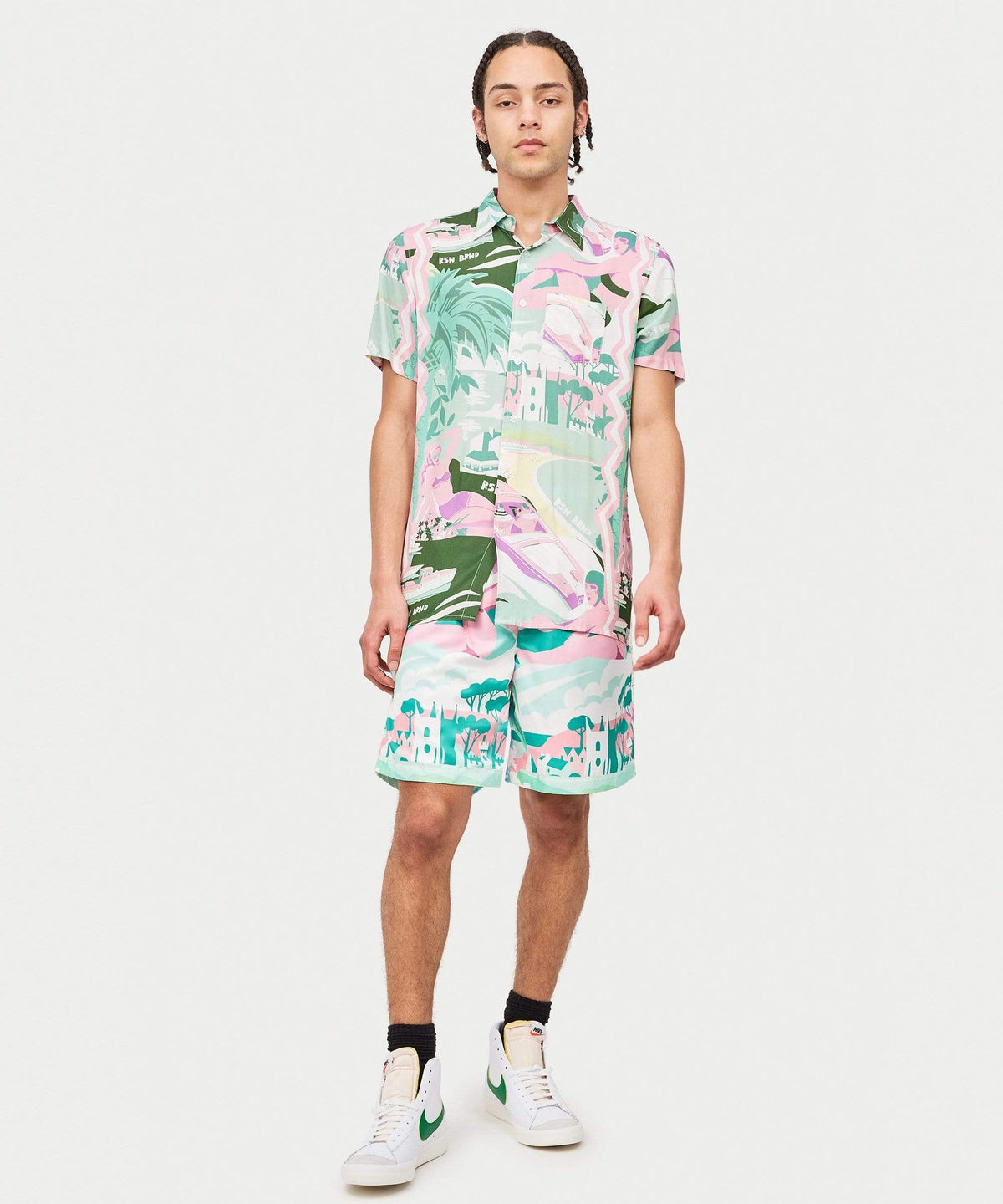 Reason Clothing Trusted Sail Shirt Shorts Set