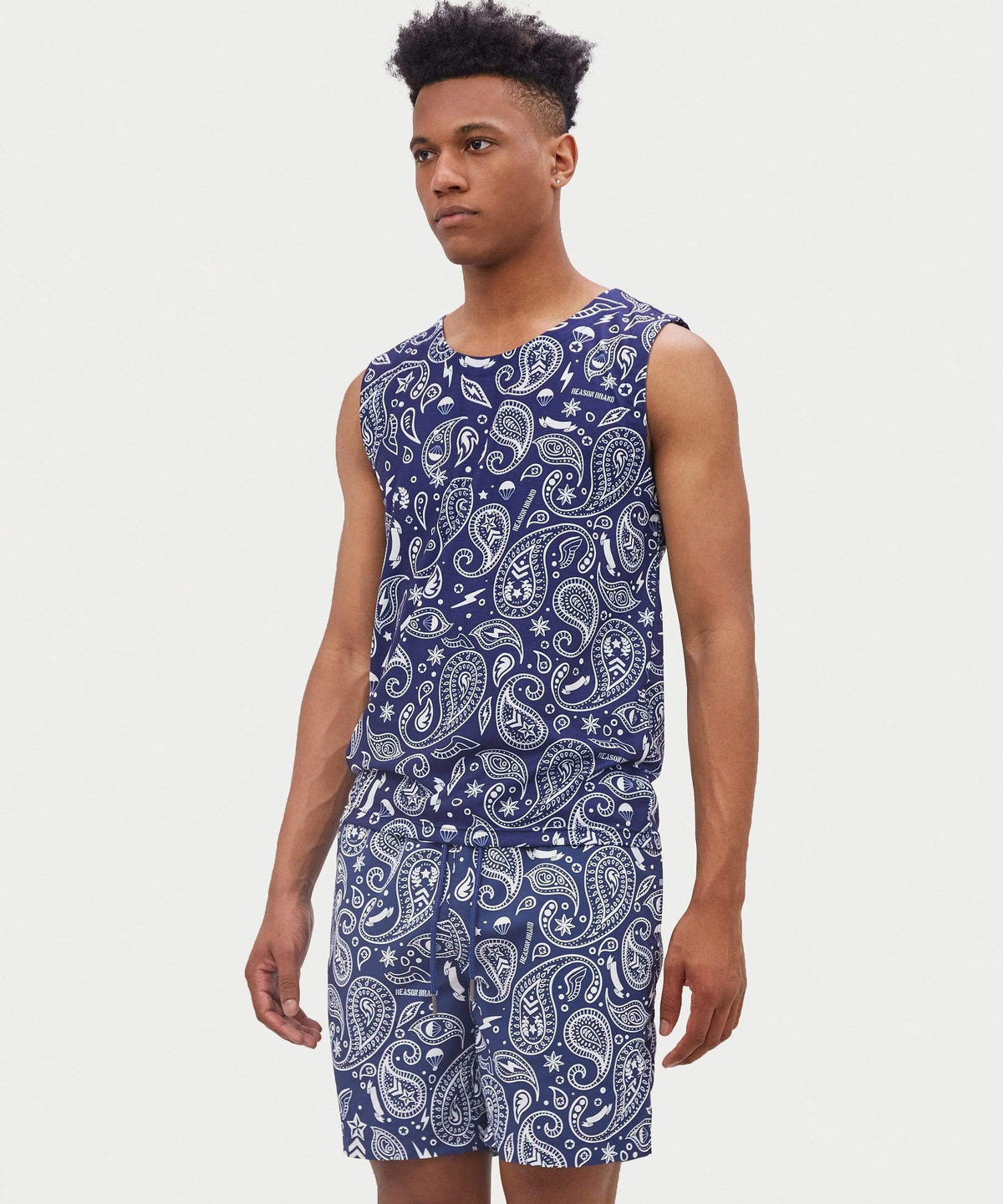 Reason Clothing Discount Bandana Poolside Shorts