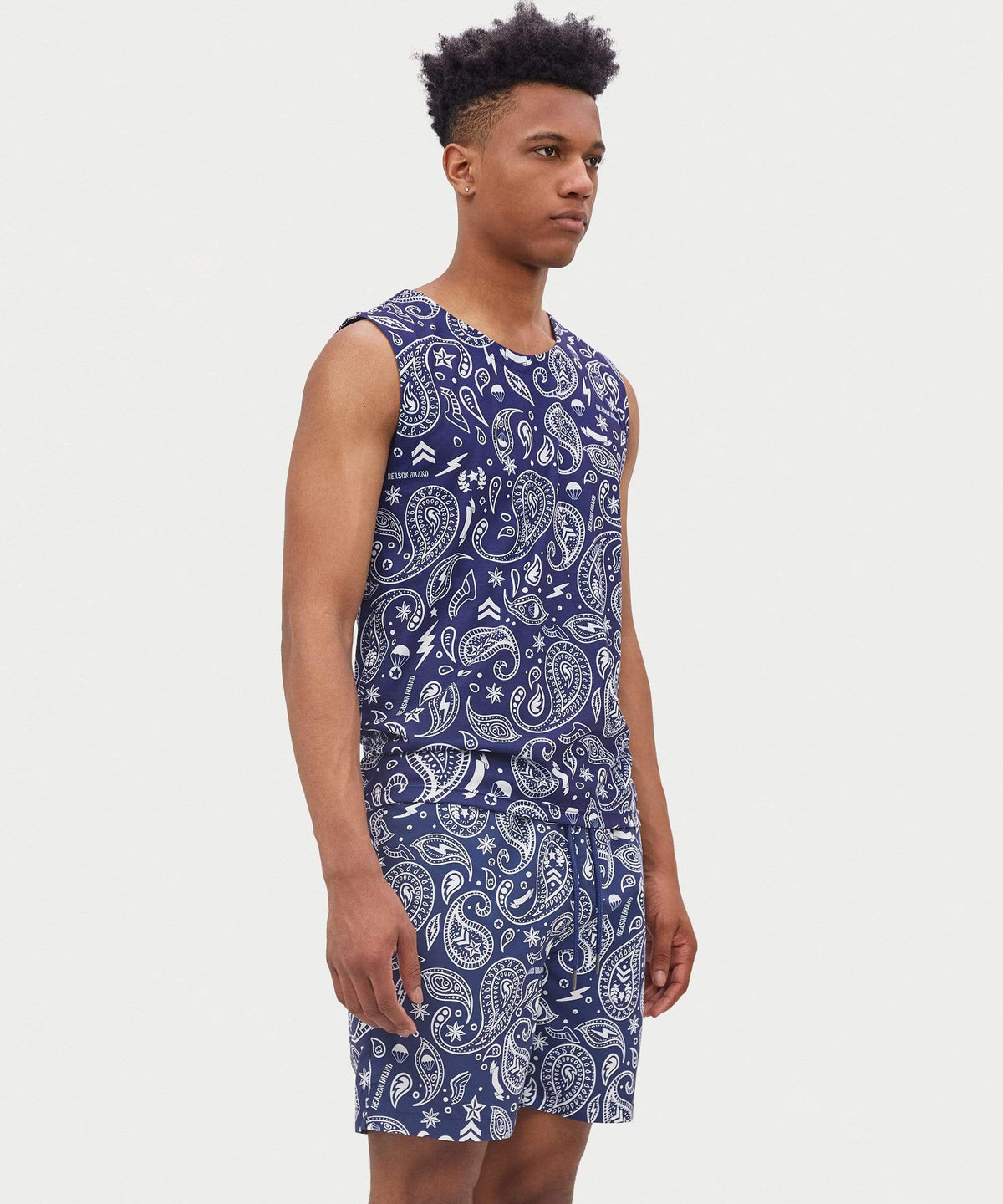 Reason Clothing Discount Bandana Poolside Shorts