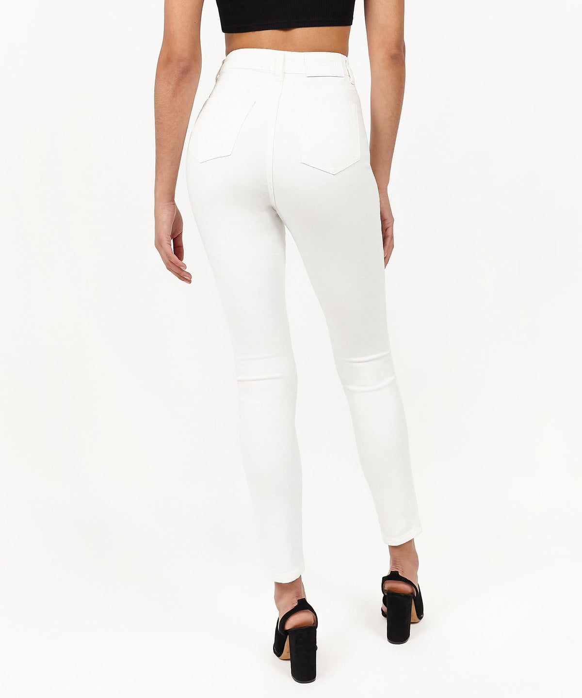 Reason Clothing Great Value Womens Chloe White Slim Jeans
