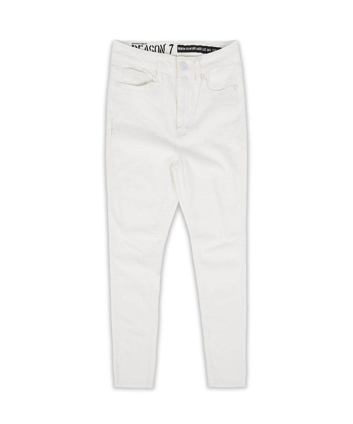 Reason Clothing Great Value Womens Chloe White Slim Jeans