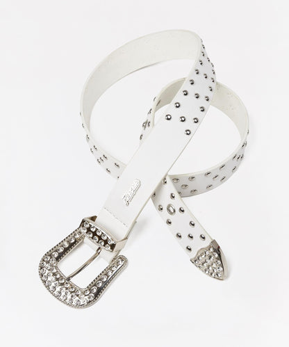 Reason Clothing Value Carver Rhinestone Studded Diamond Belt