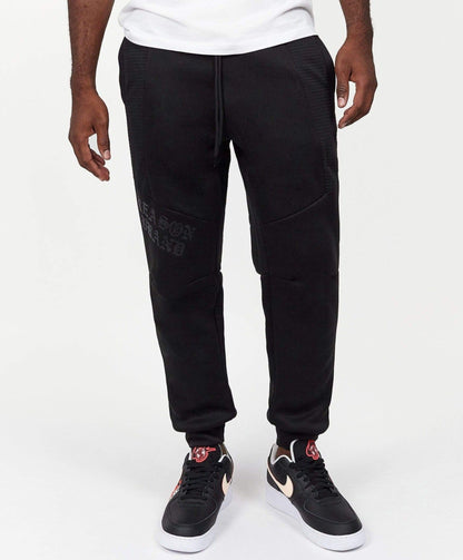 Reason Clothing Value Justin Moto Cuffed Slim Fit Black Jogger
