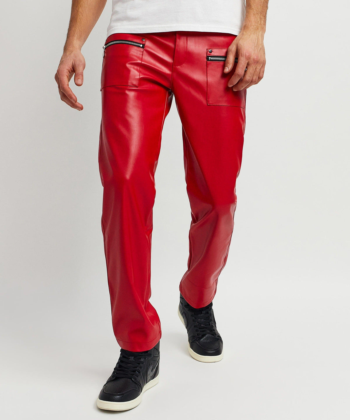Reason Clothing Trending Tommy Leather Flare Denim