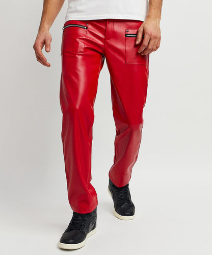 Reason Clothing Trending Tommy Leather Flare Denim