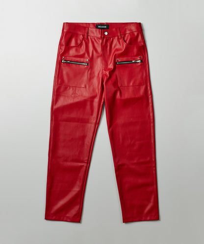 Reason Clothing Trending Tommy Leather Flare Denim