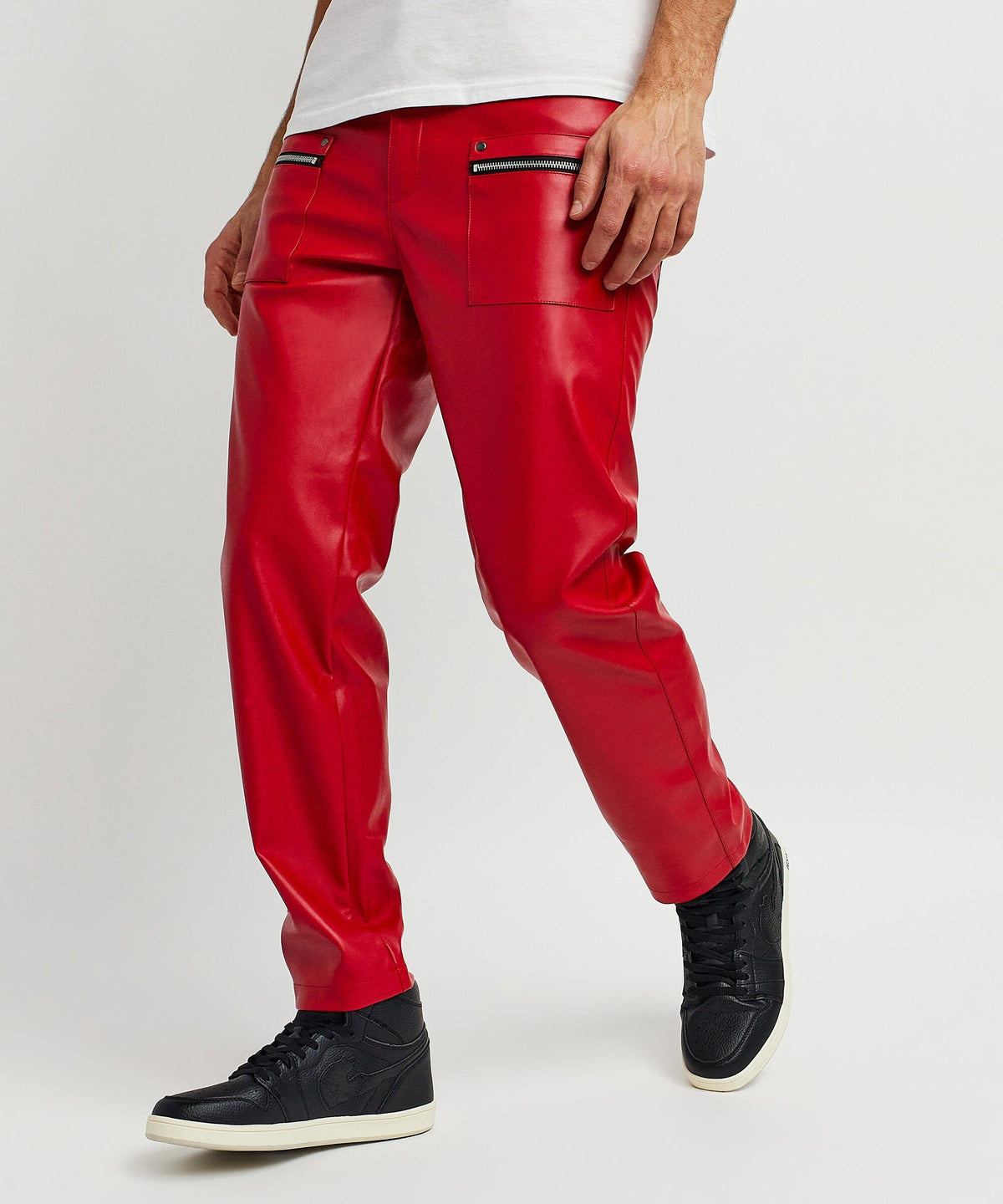 Reason Clothing Trending Tommy Leather Flare Denim
