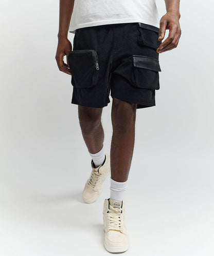 Reason Clothing Hot Sale Utility Shorts - Black