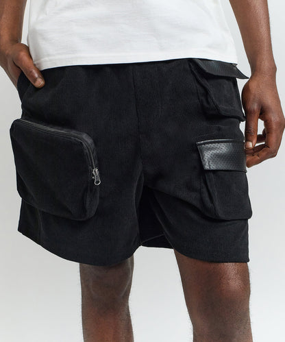 Reason Clothing Hot Sale Utility Shorts - Black