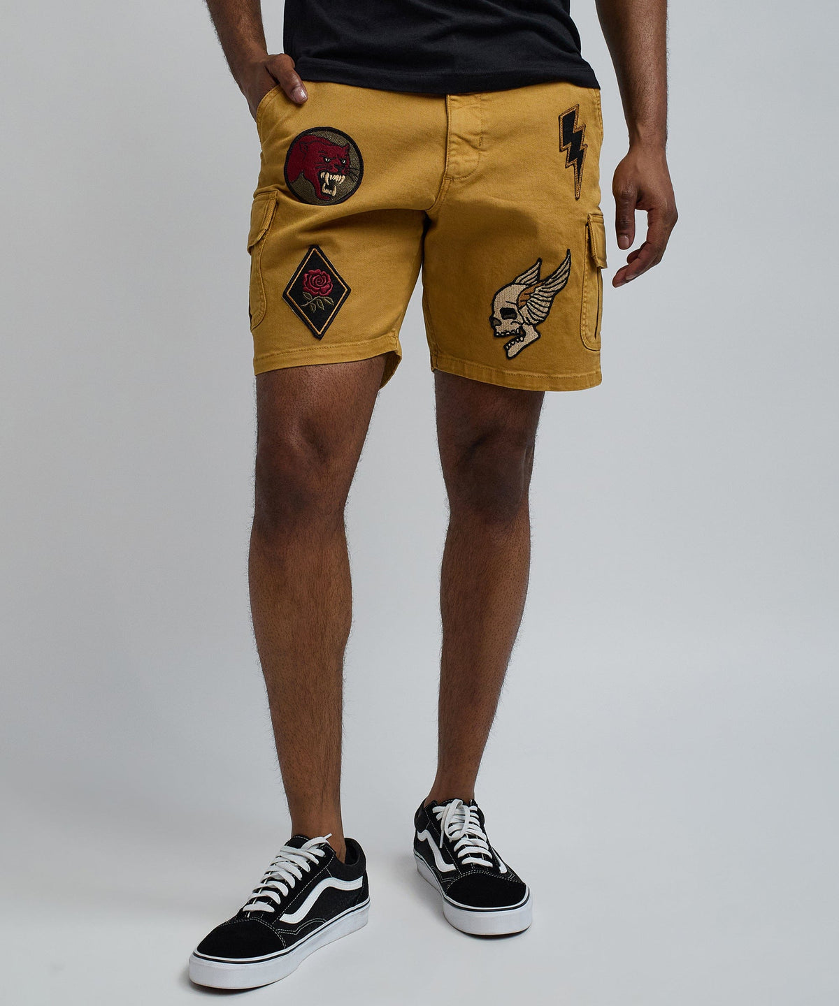 Reason Clothing Hot Sale Havoc Patches Cargo Short