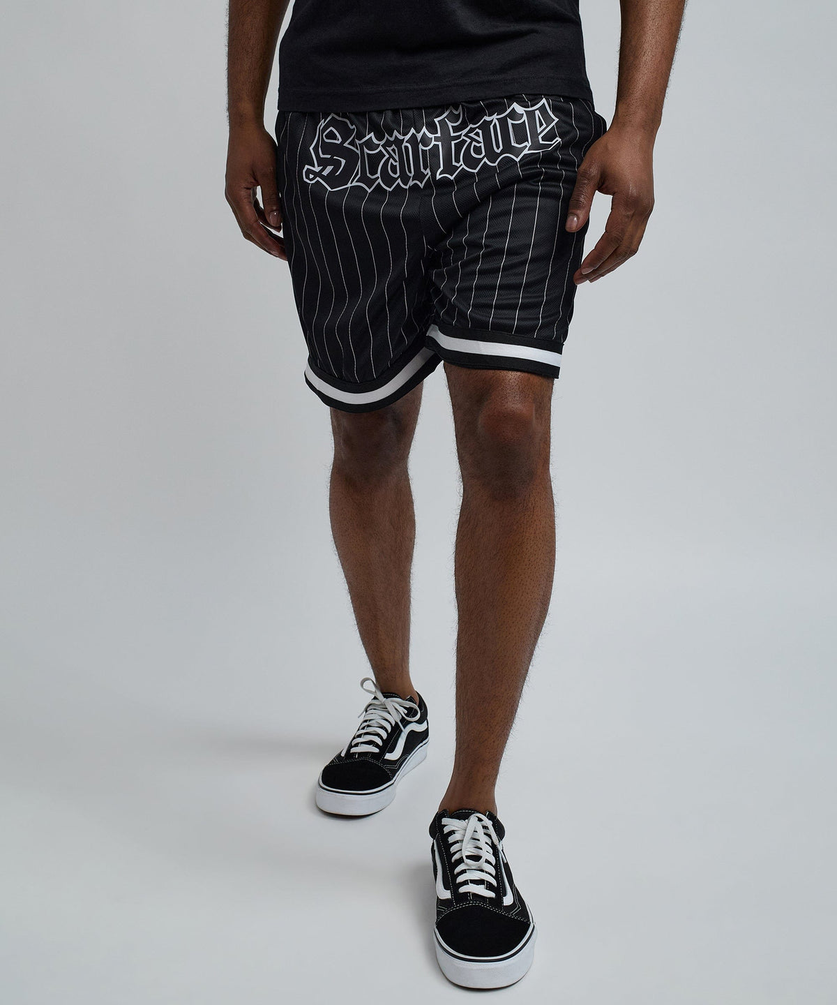 Reason Clothing Popular Scarface Pinstripe Short