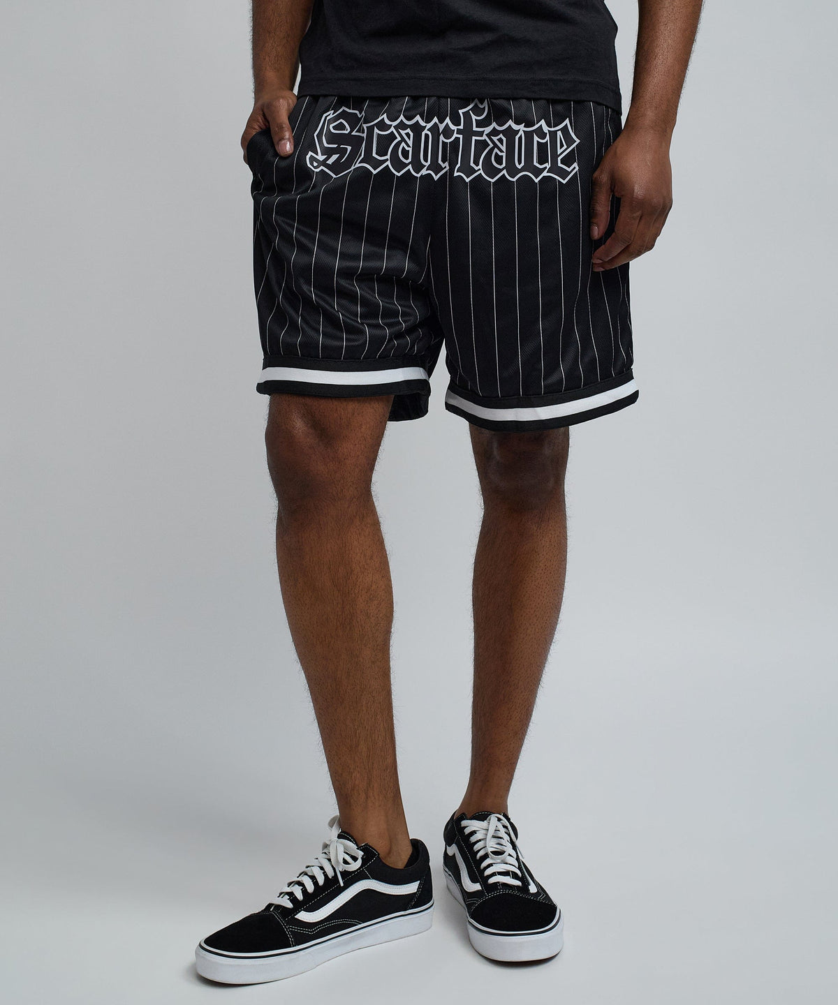 Reason Clothing Popular Scarface Pinstripe Short