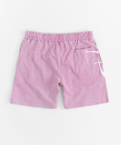 Reason Clothing Sale Washed Out Athletic Fit Short -Purple