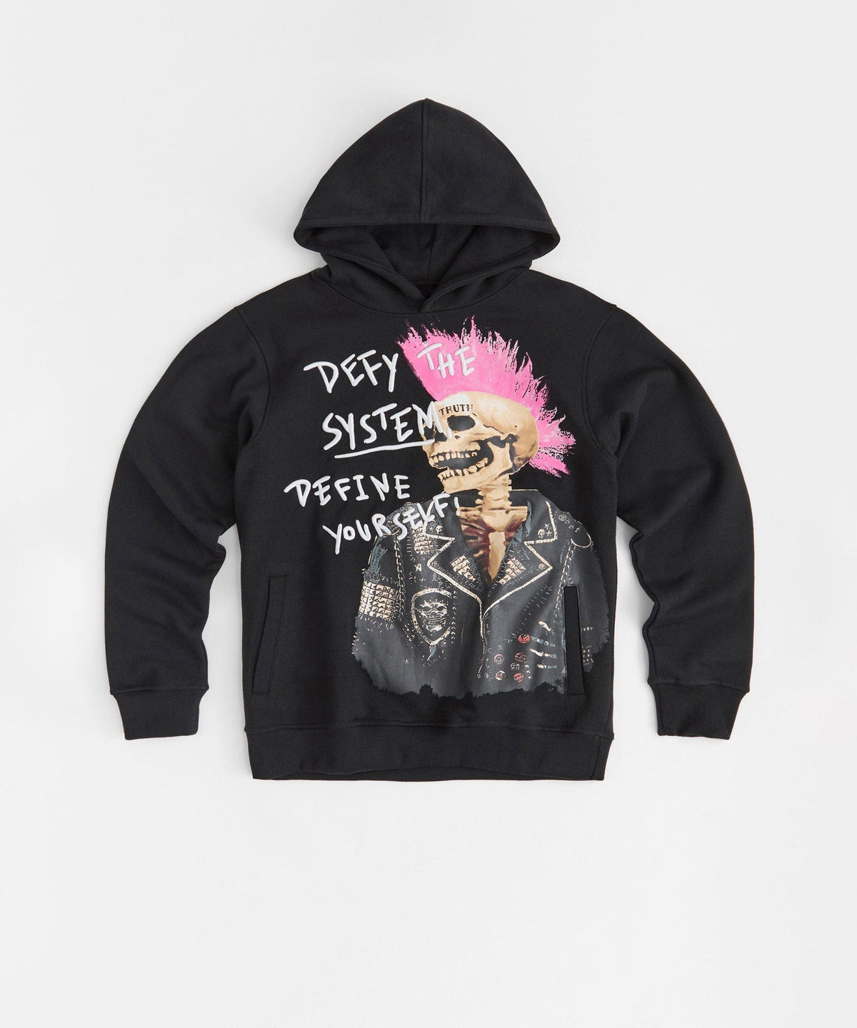Reason Clothing Trusted Define Embroidered Hoodie - Black