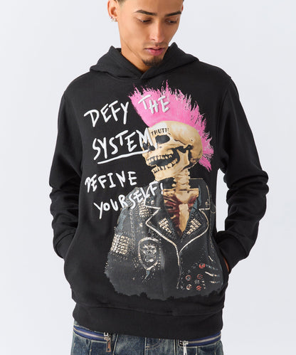Reason Clothing Trusted Define Embroidered Hoodie - Black