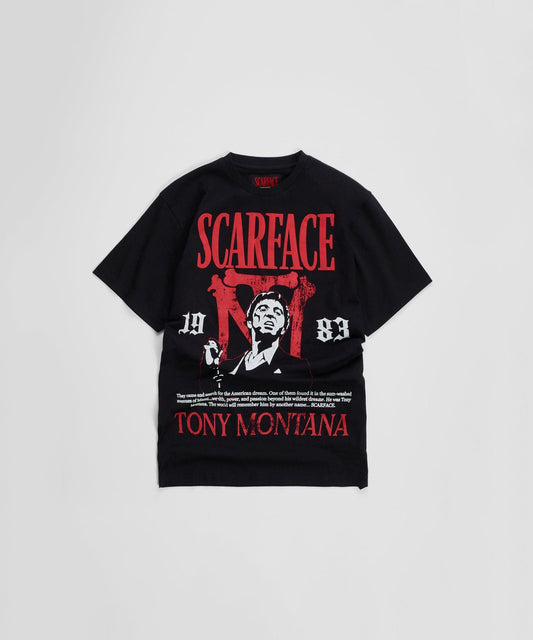 Reason Clothing Signature Scarface Tony Montana Tee - Black