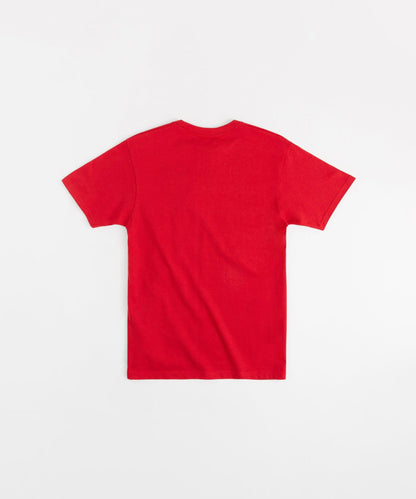Reason Clothing Latest Cub Chenille Patched Short Sleeve Tee - Red