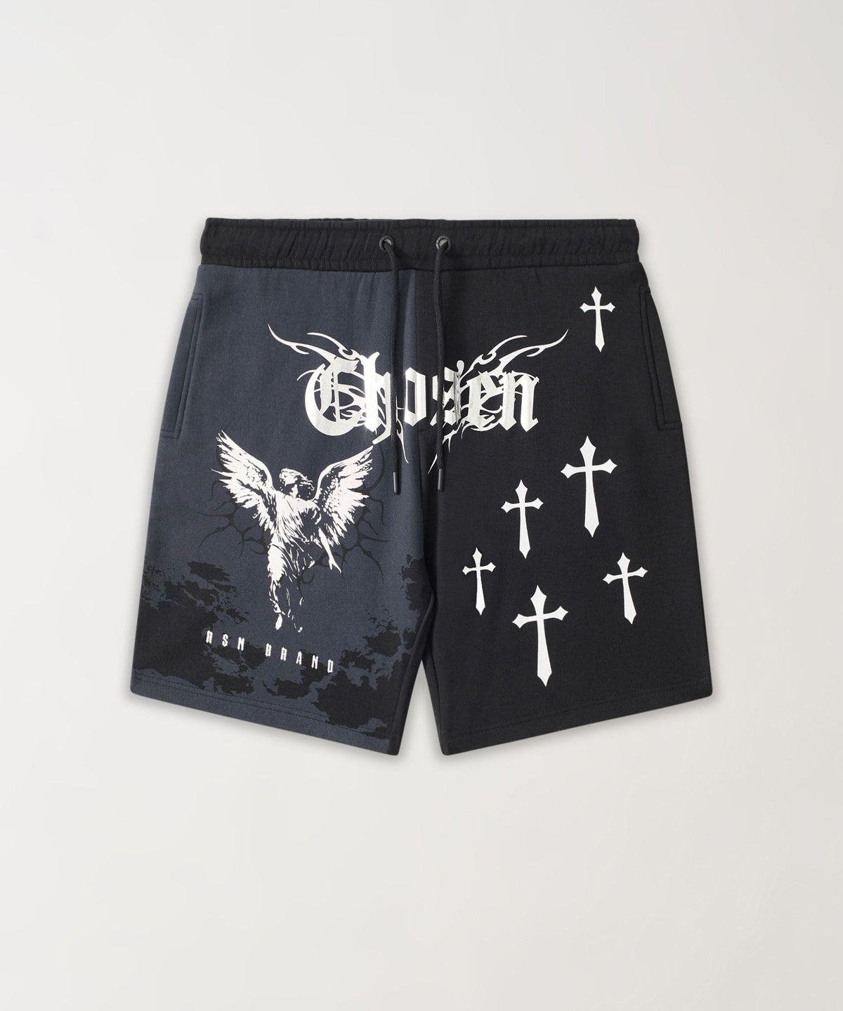 Reason Clothing Exclusive Chosen Angel Metallic Fleece Short - Black