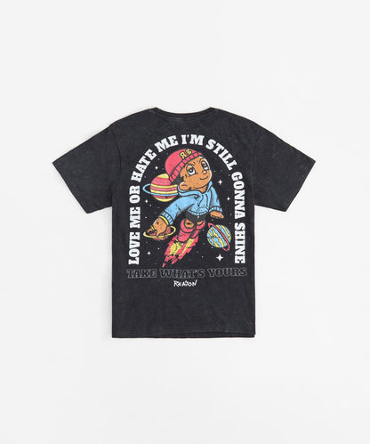 Reason Clothing Latest Reason Boy Embroidered Short Sleeve Tee - Black