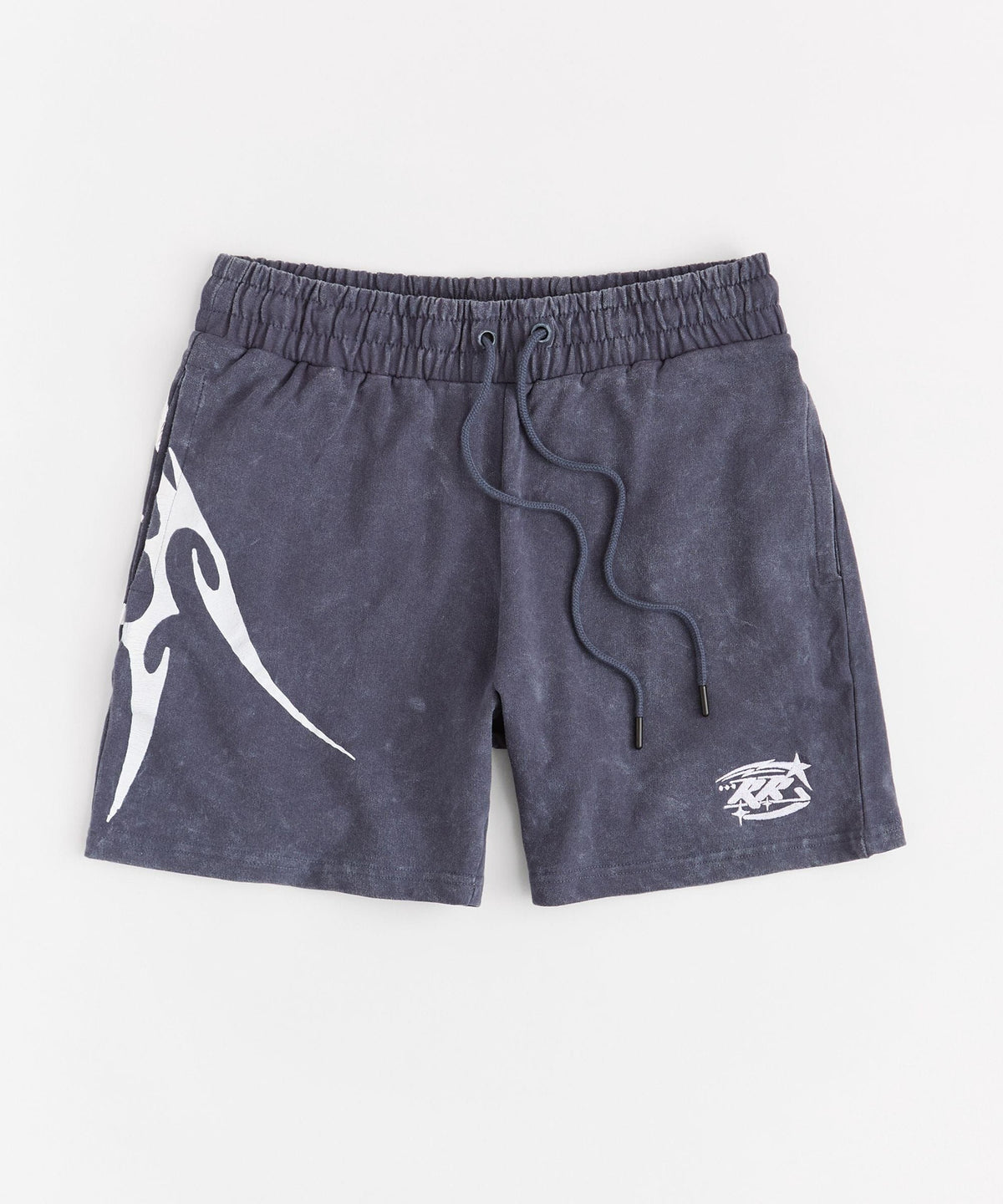 Reason Clothing Premium Washed Out Athletic Fit Short - Navy