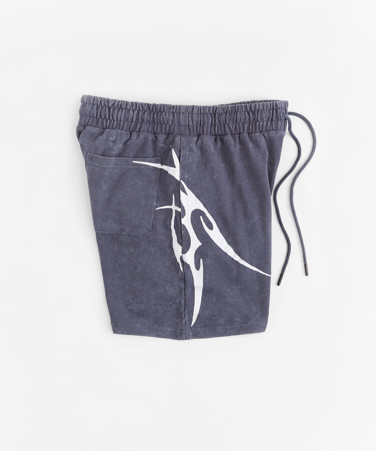 Reason Clothing Premium Washed Out Athletic Fit Short - Navy