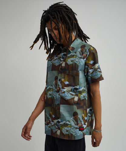 Reason Clothing Top Pick Scarface Money Woven Shirt