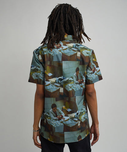 Reason Clothing Top Pick Scarface Money Woven Shirt