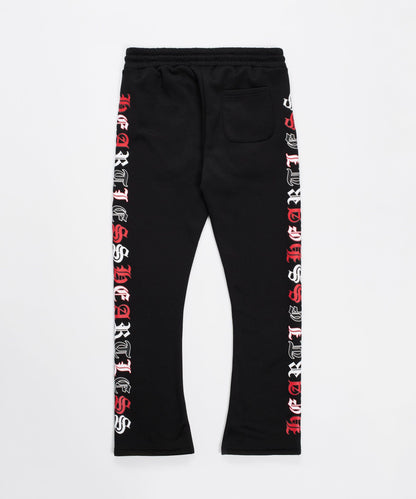 Reason Clothing Exclusive Heartless Flare Fleece Pant