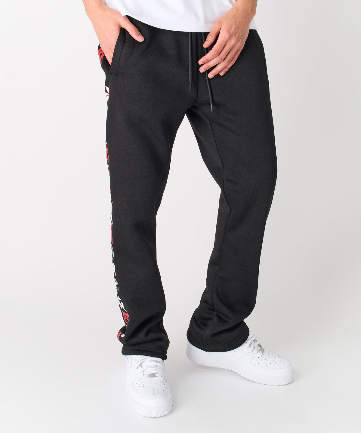 Reason Clothing Exclusive Heartless Flare Fleece Pant