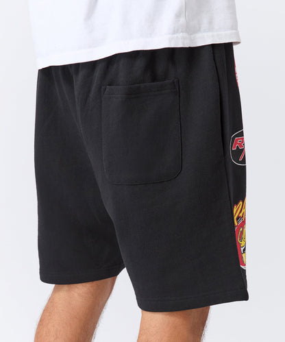 Reason Clothing Recommended Dodge Scatpack Embroidered Racing Short - Black