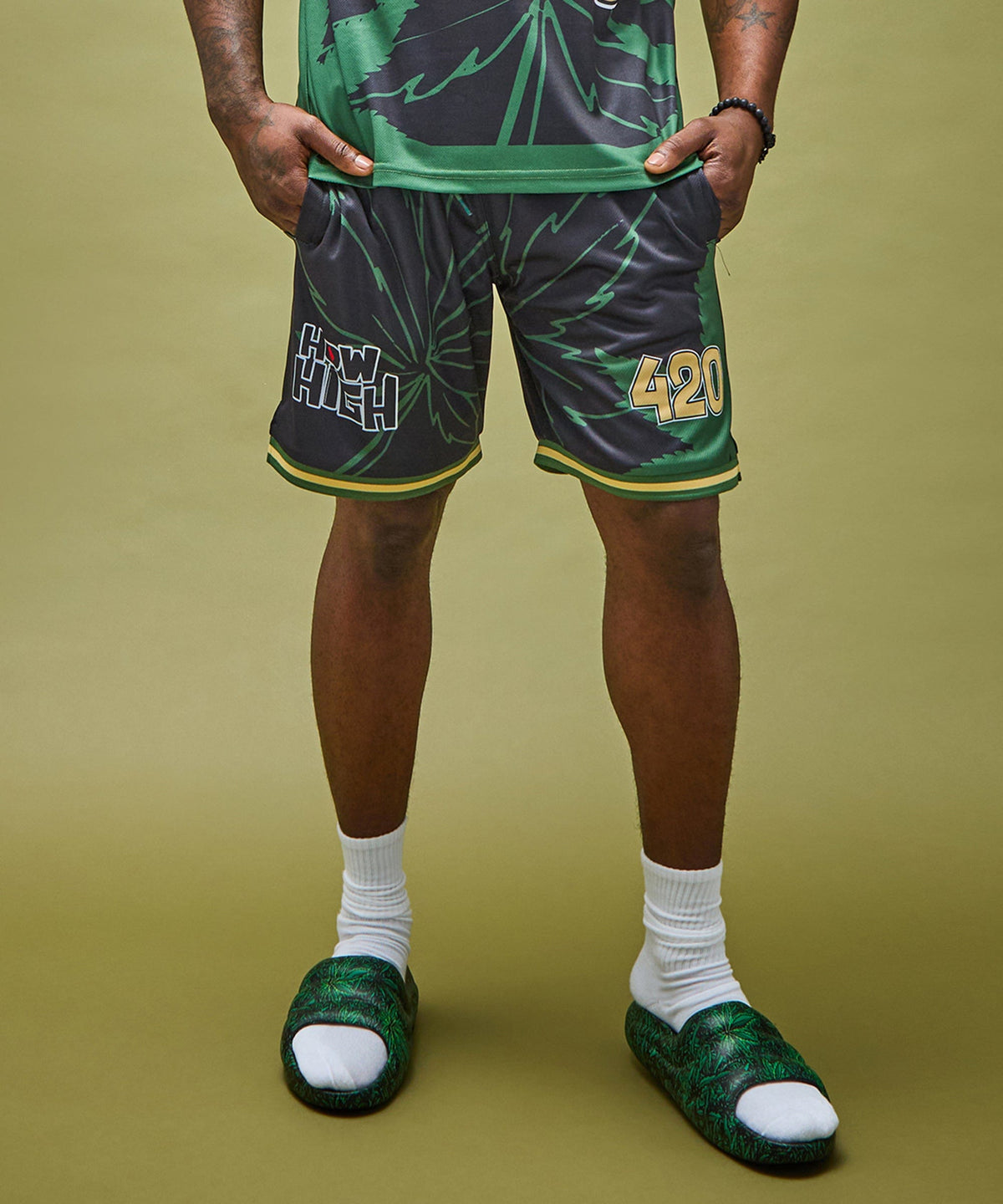 Reason Clothing Featured How High Basketball Short - Black