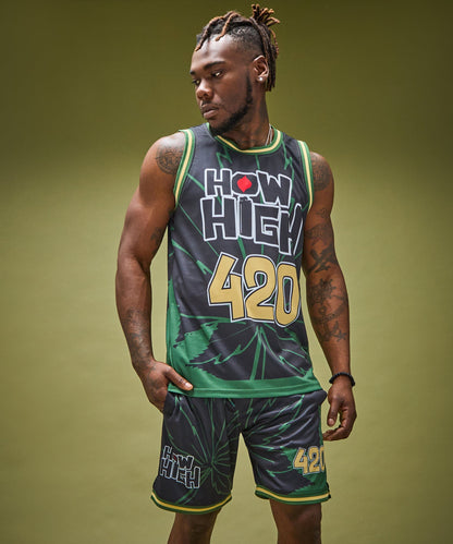 Reason Clothing Featured How High Basketball Short - Black