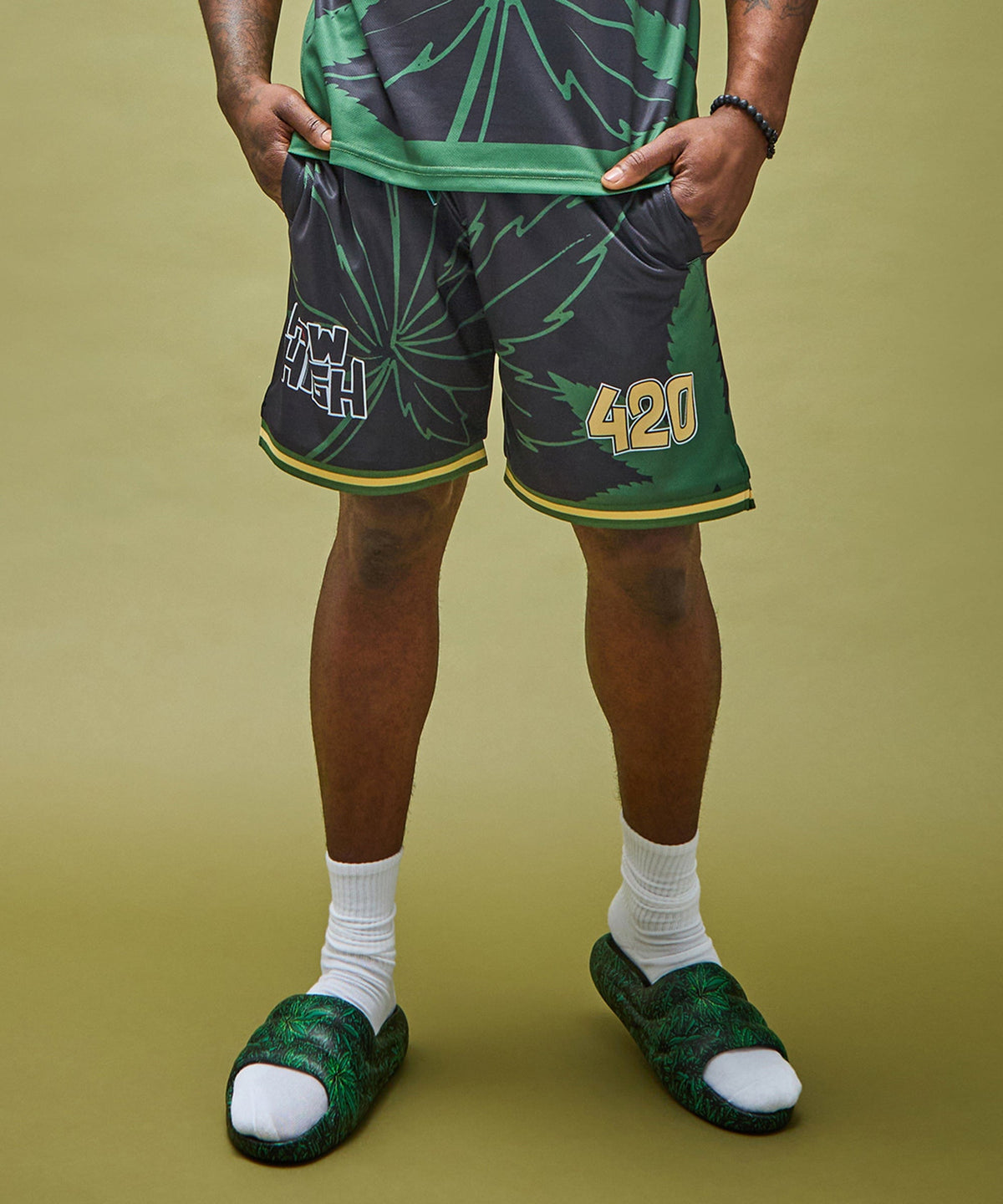 Reason Clothing Featured How High Basketball Short - Black