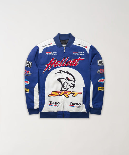 Reason Clothing Best Price Dodge Hellcat Racing Full Zip Jacket - Blue