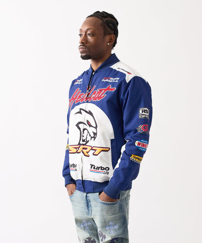 Reason Clothing Best Price Dodge Hellcat Racing Full Zip Jacket - Blue