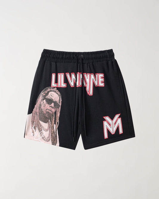Reason Clothing Great Value Lil Wayne Fleece Short - Black