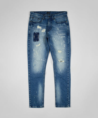 Reason Clothing Best Seller Winter Canyon Denim Pant - Dark Blue