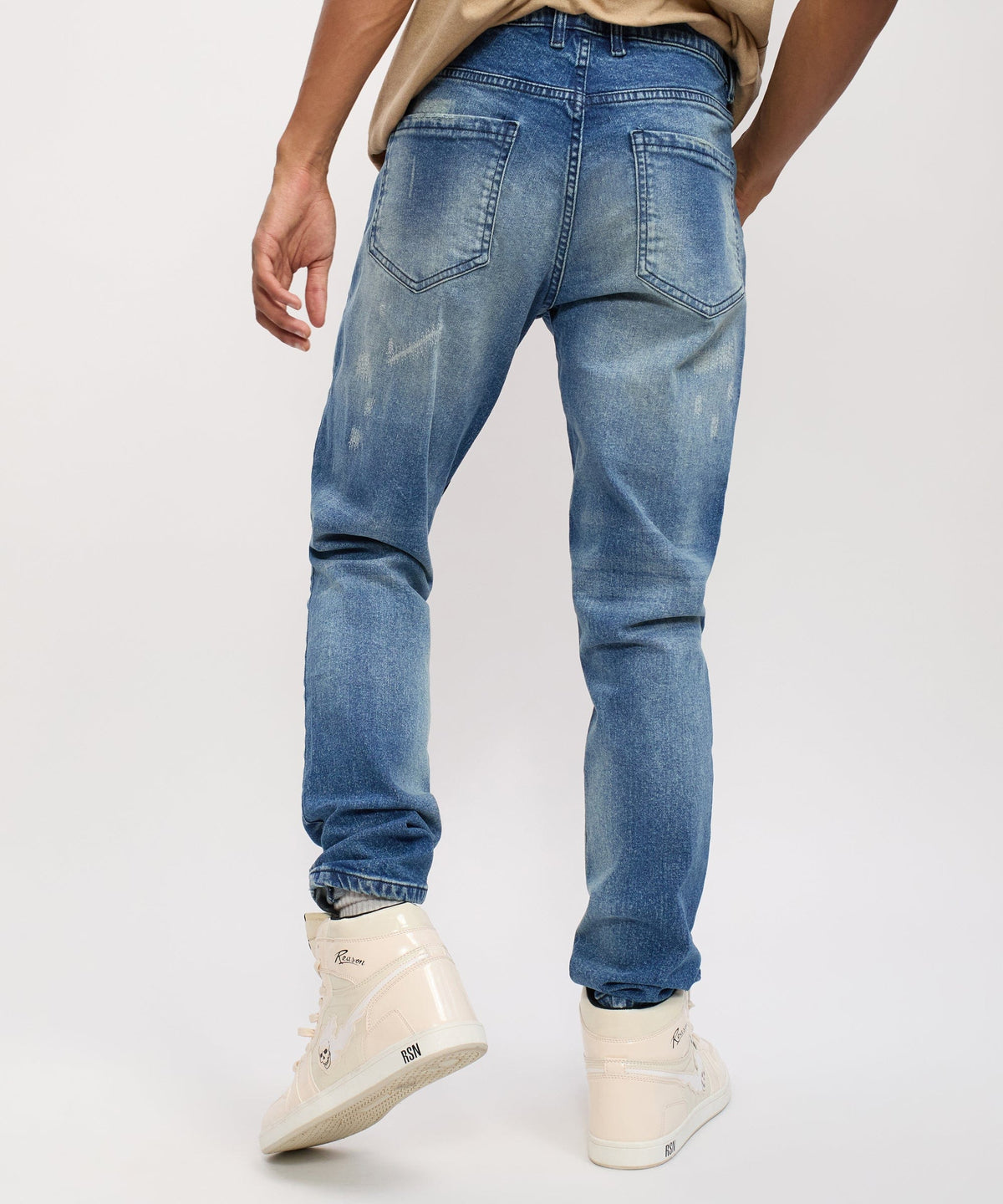 Reason Clothing Best Seller Winter Canyon Denim Pant - Dark Blue